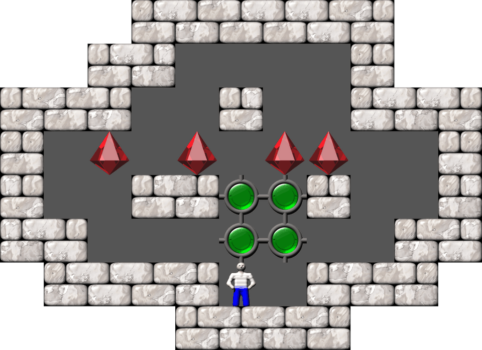 Sokoban Mass Remodel level 1968